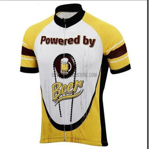 Powered by Beer Cycling Jersey-cycling jersey-Outdoor Good Store
