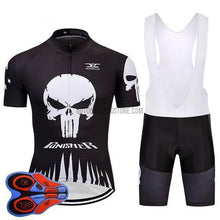 Punisher Retro Cycling Jersey Kit-cycling jersey-Outdoor Good Store