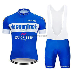 QS Blue Pro Retro Short Cycling Jersey Kit-cycling jersey-Outdoor Good Store