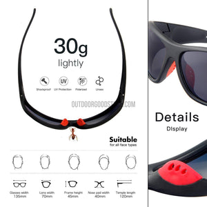 QS TR90 UV 400 HD Polarized Fish Outdoor Sunglasses-Fishing Eyewear-Outdoor Good Store