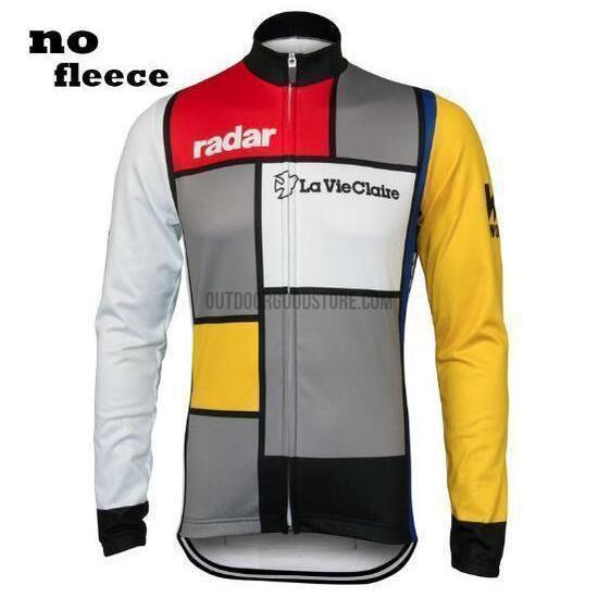 Radar La Vie Claire Long Sleeve Cycling Jersey-cycling jersey-Outdoor Good Store