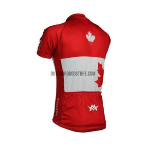 Red Canada Retro Cycling Jersey-cycling jersey-Outdoor Good Store