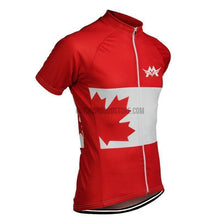 Red Canada Retro Cycling Jersey-cycling jersey-Outdoor Good Store
