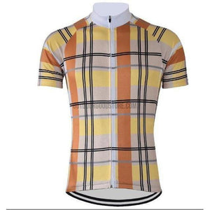Red Plaid Retro Cycling Jersey-cycling jersey-Outdoor Good Store