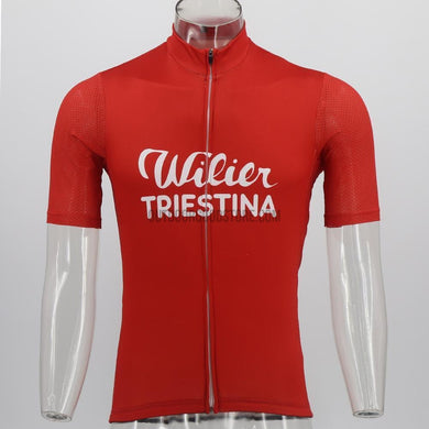 Red Pro Team Retro Cycling Jersey-cycling jersey-Outdoor Good Store
