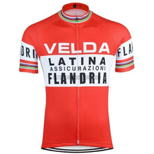 Red White Team Retro Cycling Jersey-cycling jersey-Outdoor Good Store