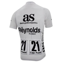 Reynolds Vuelta a Espana 1989 White Retro Cycling Jersey-cycling jersey-Outdoor Good Store