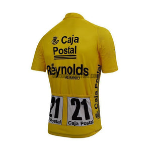 Reynolds Vuelta a Espana 1989 Yellow Retro Cycling Jersey-cycling jersey-Outdoor Good Store