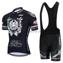 Rock Racing Black Retro Cycling Jersey Kit-cycling jersey-Outdoor Good Store