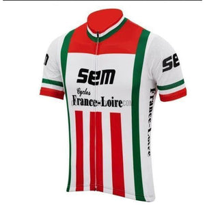 SEM Cycles France-Loire Retro Cycling Jersey-cycling jersey-Outdoor Good Store