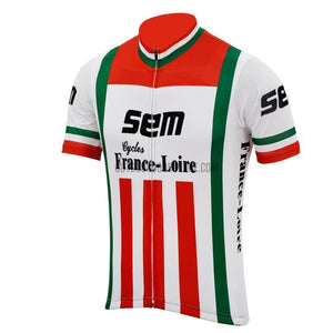 SEM Cycles France-Loire Retro Cycling Jersey-cycling jersey-Outdoor Good Store