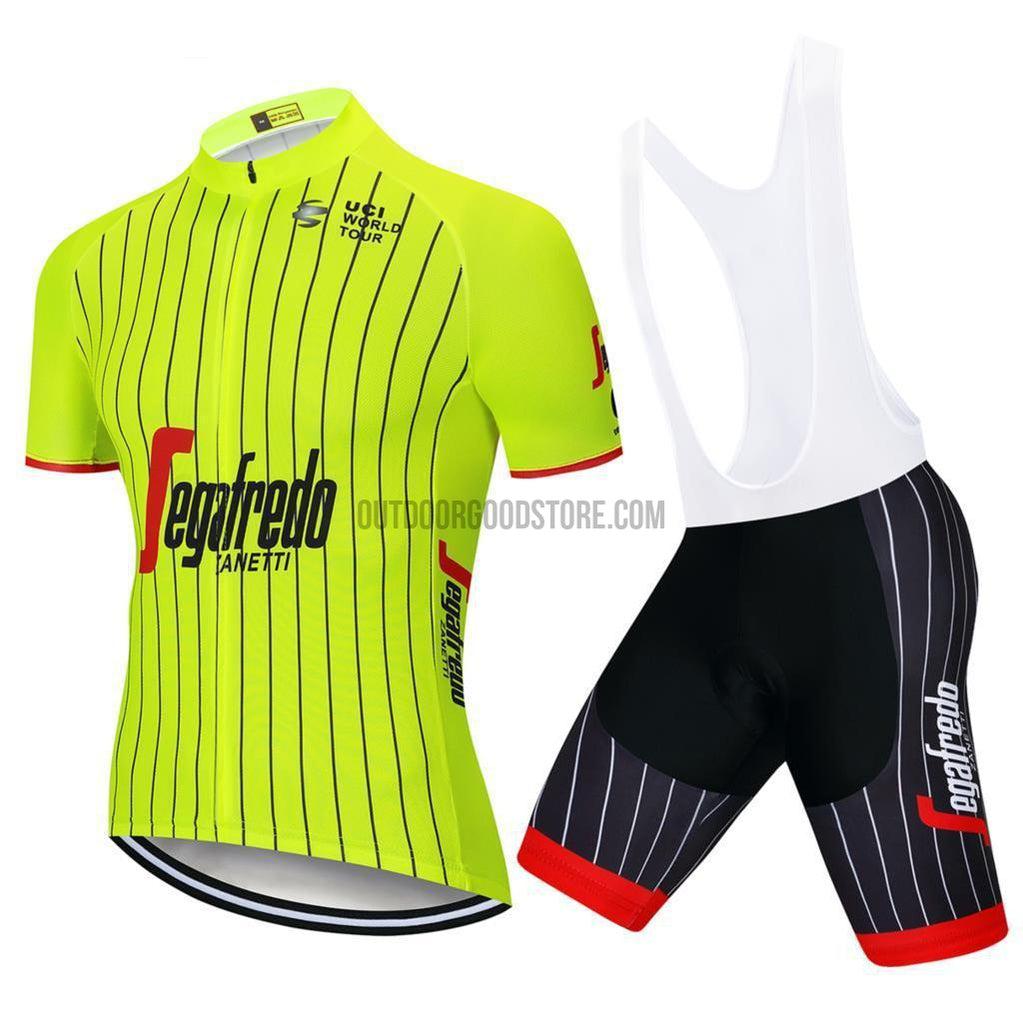 SGF Green Pro Retro Short Cycling Jersey Kit-cycling jersey-Outdoor Good Store