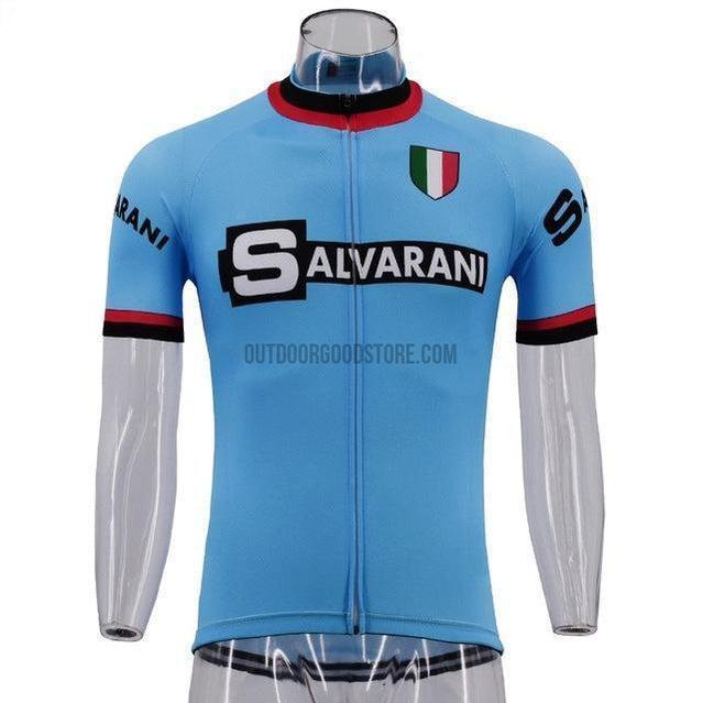 Salvarani Retro Cycling Short Jersey-cycling jersey-Outdoor Good Store