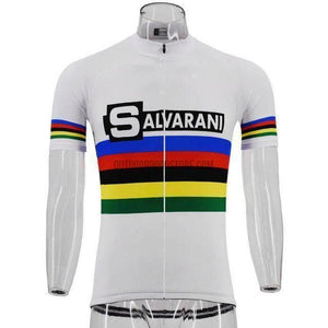 Salvarani Retro Cycling Short Jersey-cycling jersey-Outdoor Good Store