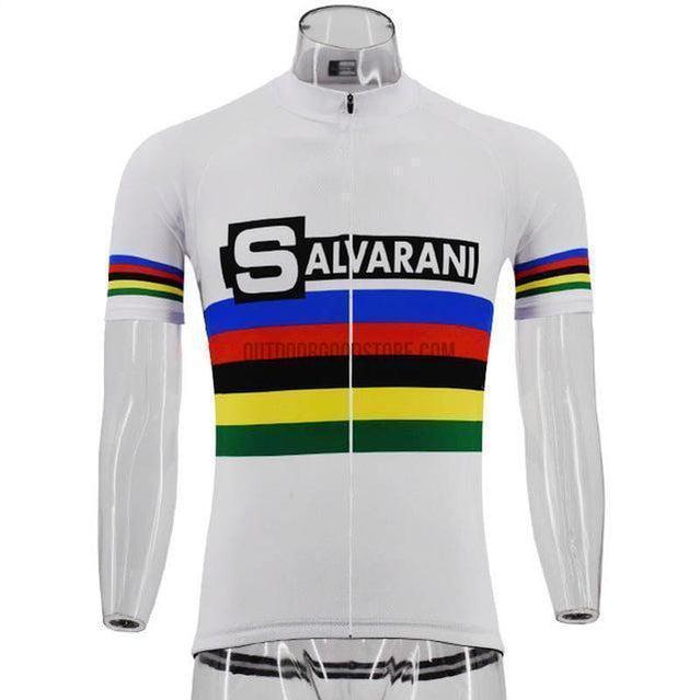 Salvarani Retro Cycling Short Jersey-cycling jersey-Outdoor Good Store