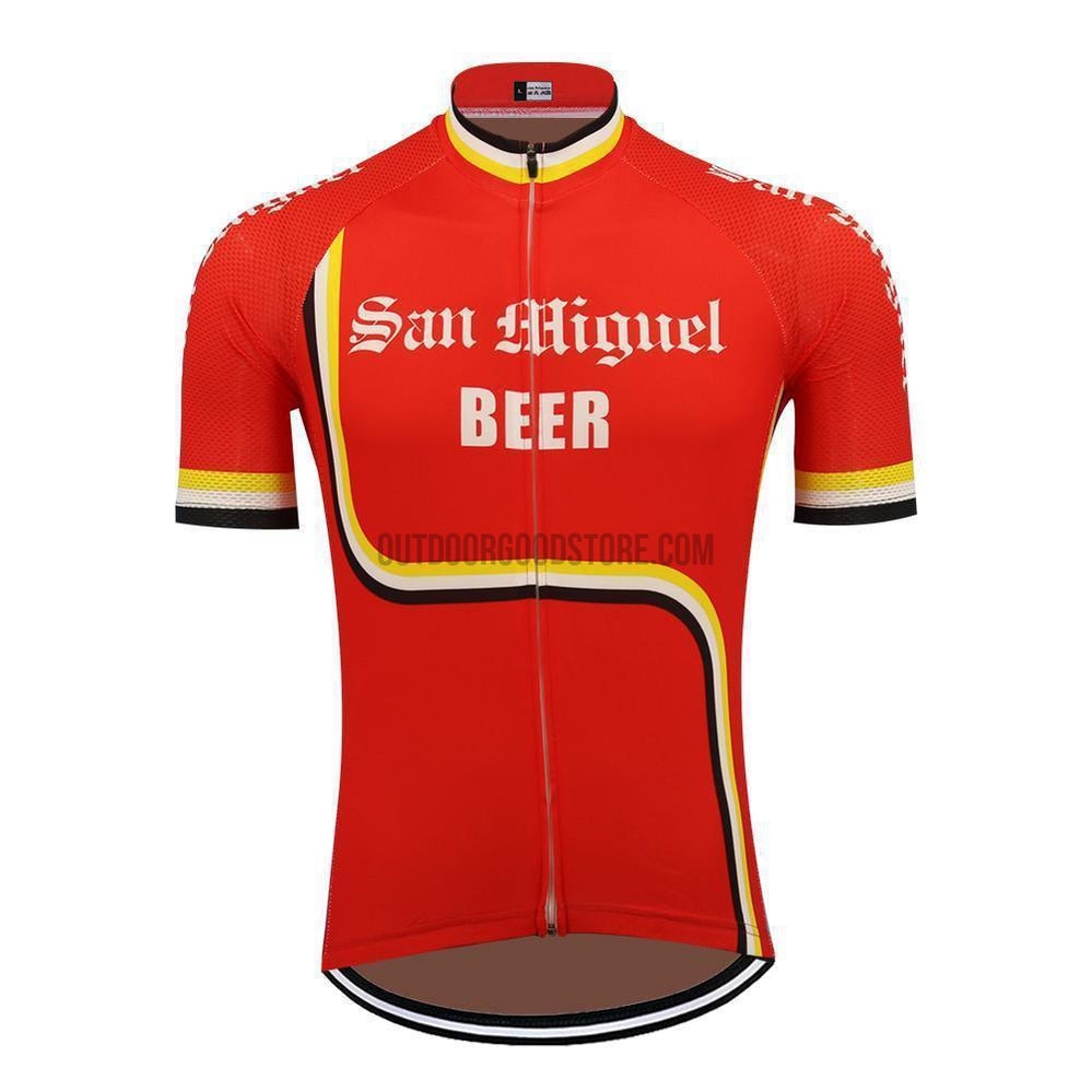 San Miguel Beer Retro Cycling Jersey-cycling jersey-Outdoor Good Store