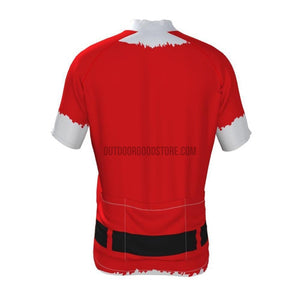 Santa Clause Red Retro Cycling Jersey-cycling jersey-Outdoor Good Store