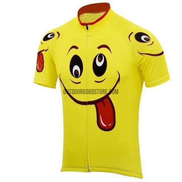 Silly Face Retro Cycling Jersey-cycling jersey-Outdoor Good Store