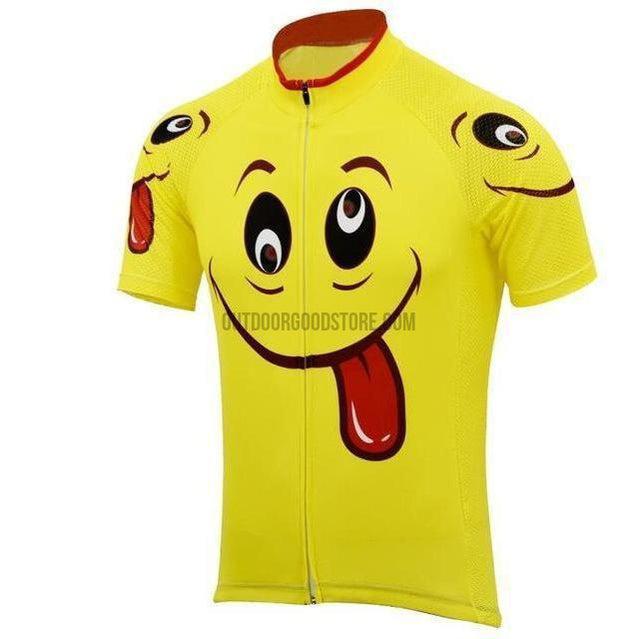 Silly Face Retro Cycling Jersey-cycling jersey-Outdoor Good Store