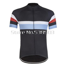 Simple Blue Striped Retro Cycling Short Jersey-cycling jersey-Outdoor Good Store