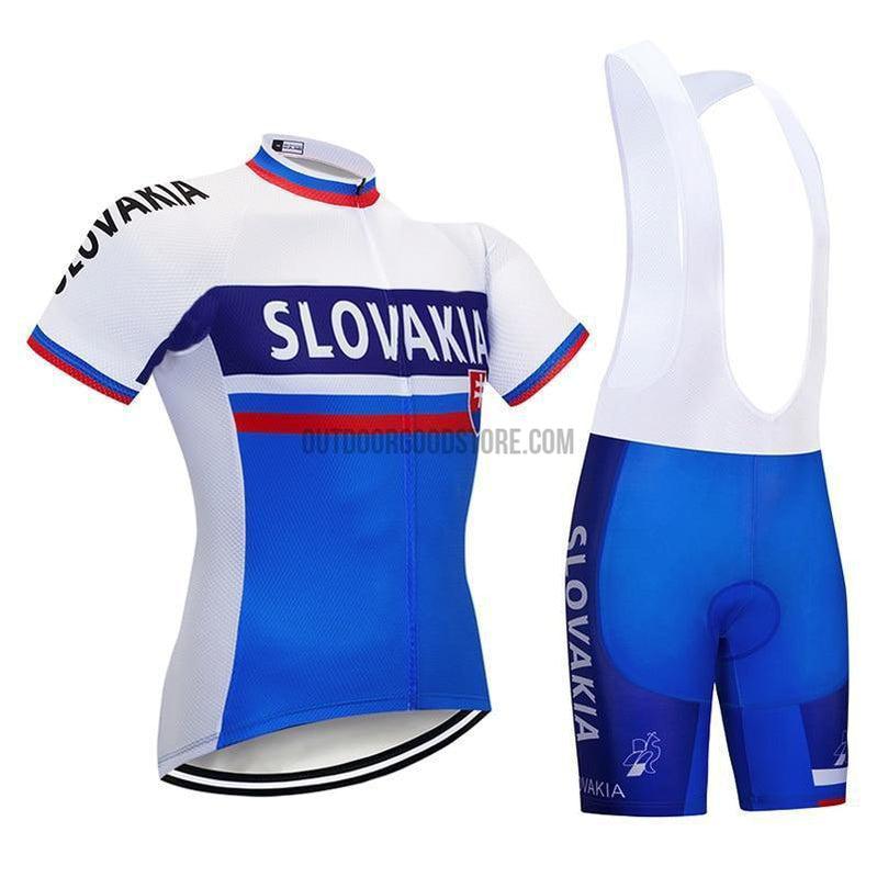 Slovakia Cycling Pro Retro Short Cycling Jersey Kit-cycling jersey-Outdoor Good Store
