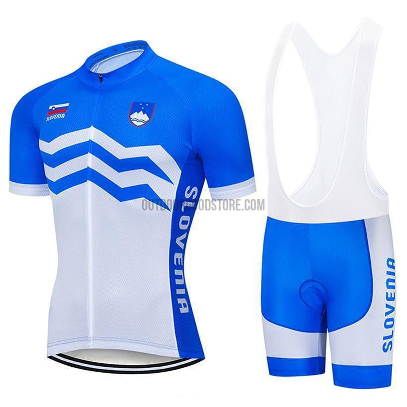 Slovenia Cycling Pro Retro Short Cycling Jersey Kit-cycling jersey-Outdoor Good Store