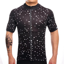 Small Black Dots Mosaic Pattern Retro Cycling Jersey-cycling jersey-Outdoor Good Store