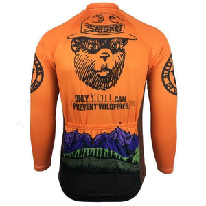 Smokey Bear Long Cycling Jersey-cycling jersey-Outdoor Good Store