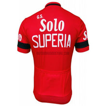 Solo Superia Red Retro Cycling Jersey-cycling jersey-Outdoor Good Store