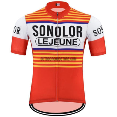 Sonolor Lejeune Retro Cycling Jersey-cycling jersey-Outdoor Good Store