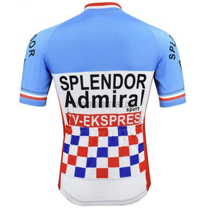 Splendor Admiral TV Ekspres Retro Cycling Jersey-cycling jersey-Outdoor Good Store