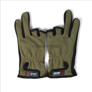 Sport 3 Finglerless Fishing Gloves-Outdoor Good Store
