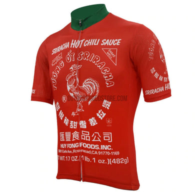 Sriracha Hot Sauce Retro Cycling Jersey-cycling jersey-Outdoor Good Store