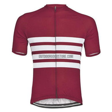 Striped Pattern Retro Cycling Short Jersey-cycling jersey-Outdoor Good Store