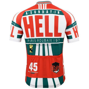 Sunday in HELL Retro Cycling Jersey-cycling jersey-Outdoor Good Store
