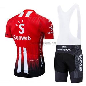 Sunweb Pro Retro Short Cycling Jersey Kit-cycling jersey-Outdoor Good Store