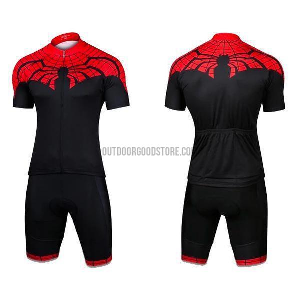 Super Black Red Cycling Jersey Kit-cycling jersey-Outdoor Good Store