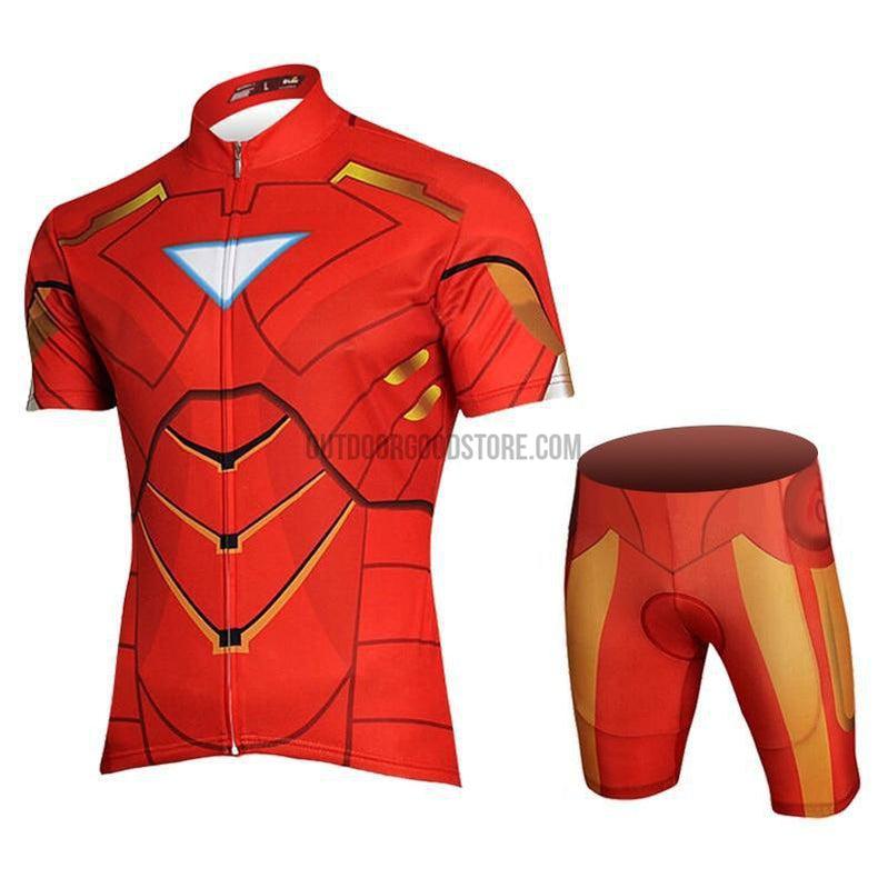 Super Red Cycling Jersey Kit-cycling jersey-Outdoor Good Store