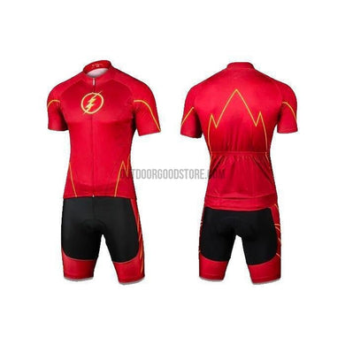 Super Red Thunder Cycling Jersey Kit-cycling jersey-Outdoor Good Store