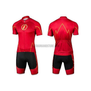 Super Red Thunder Cycling Jersey Kit-cycling jersey-Outdoor Good Store