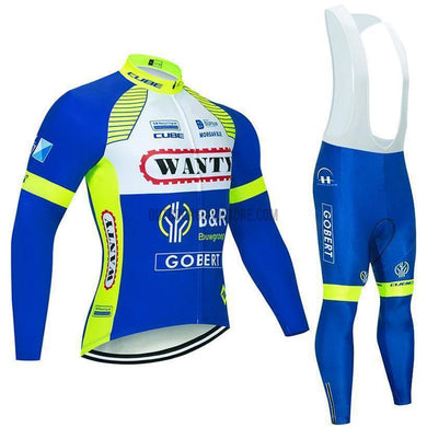 Team WANTY Long Cycling Jersey Kit Set Suit-cycling jersey-Outdoor Good Store