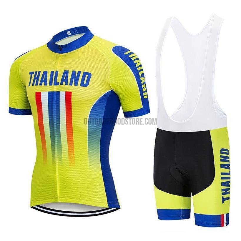 Thailand Thai Cycling Pro Retro Short Cycling Jersey Kit-cycling jersey-Outdoor Good Store