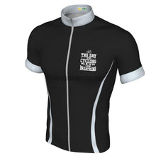 The Day I Stop Cycling I Stop Breathing Retro Jersey (Customizable)-cycling jersey-Outdoor Good Store