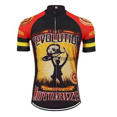 The Revolution Will Not Be Motorized Cycling Jersey-cycling jersey-Outdoor Good Store