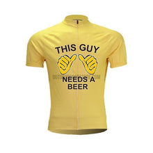 This Guy Needs a Beer Retro Cycling Jersey-cycling jersey-Outdoor Good Store