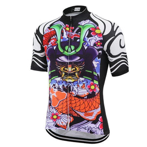 Traditional Japanese Samurai Warrior Ninja Cycling Jersey-cycling jersey-Outdoor Good Store
