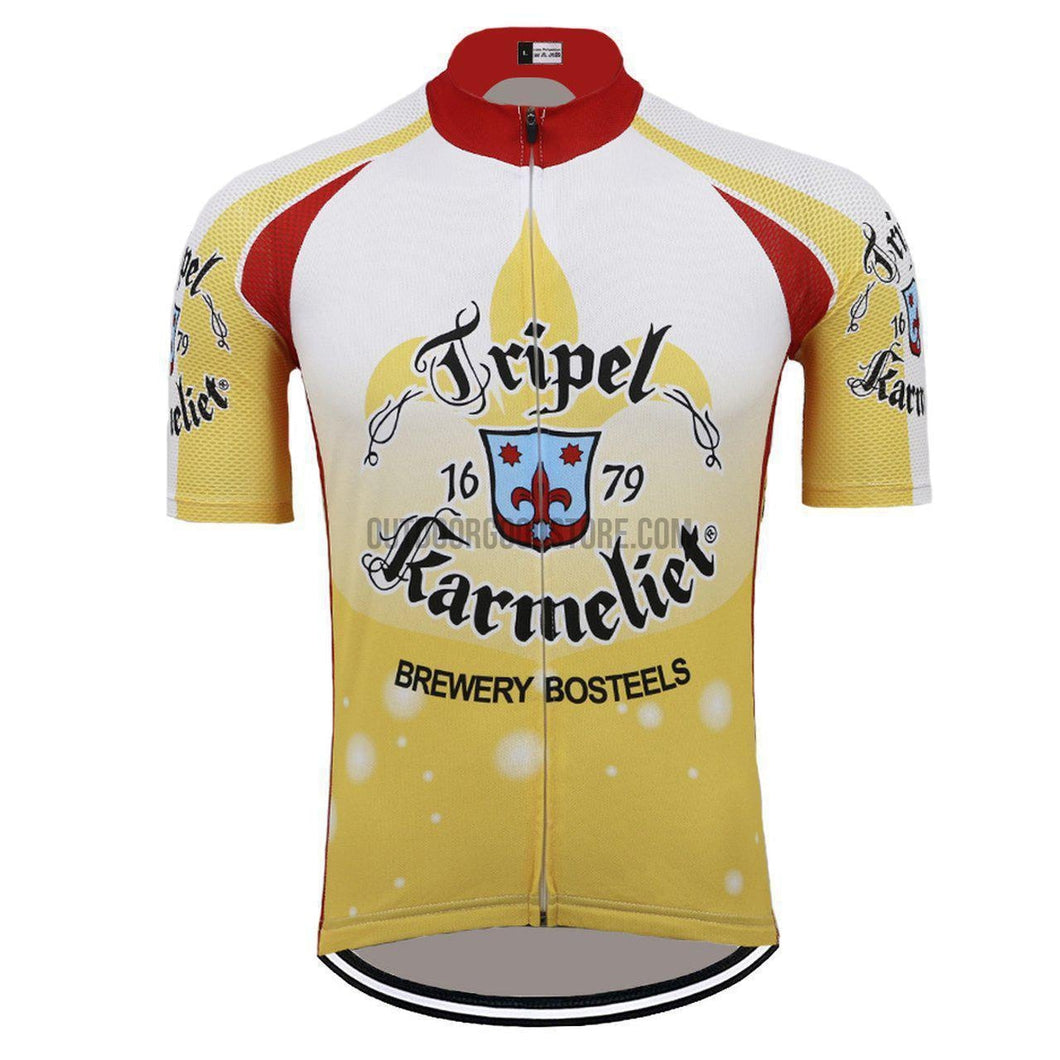 Tripel Karmeliet Beer Retro Cycling Jersey-cycling jersey-Outdoor Good Store