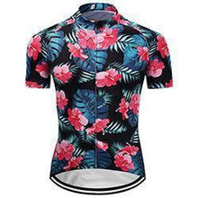 Tropical Floral Retro Cycling Jersey-cycling jersey-Outdoor Good Store