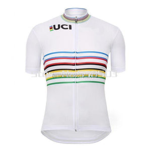 UCI Colored Retro Cycling Short Jersey-cycling jersey-Outdoor Good Store