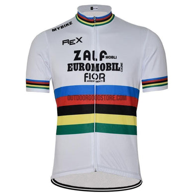 UCI ZALF Euromobil Fior Retro Cycling Jersey-cycling jersey-Outdoor Good Store